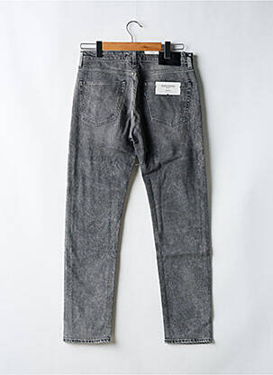 Jeans coupe droite fermeture zippée sous rabat boutonné taille normale gris LEVIS homme