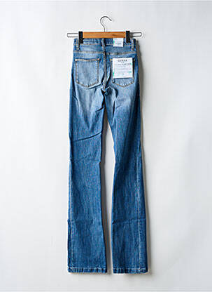 Jeans coupe droite stretch taille normale bleu GUESS femme