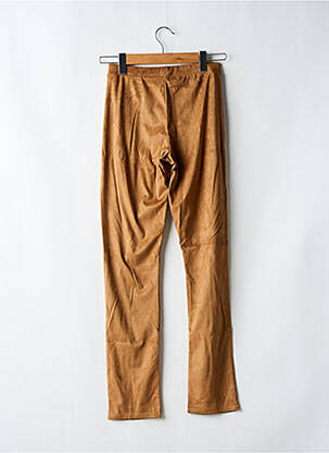 Pantalon droit taille élastique taille normale marron LAURIE & JOE femme