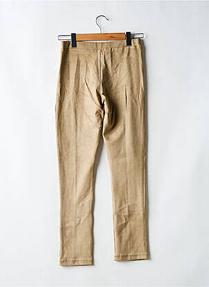 Pantalon slim taille élastique taille normale beige LAURIE & JOE femme