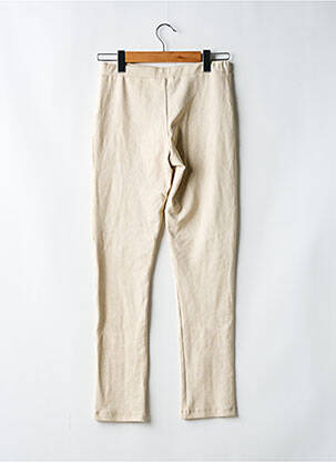 Pantalon slim taille élastique taille normale beige clair LAURIE & JOE femme