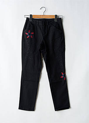 Pantacourt stretch taille normale noir DESIGUAL femme