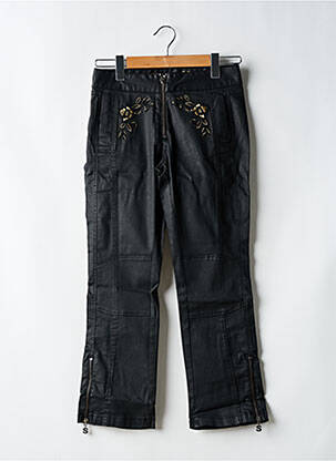 Pantacourt coupe droite taille normale noir DESIGUAL femme