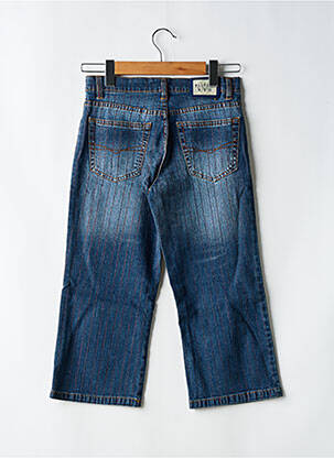 Pantacourt coupe droite taille normale bleu WALTRON femme