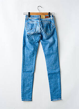 Jeans skinny effet usé délavé taille basse bleu SALSA femme