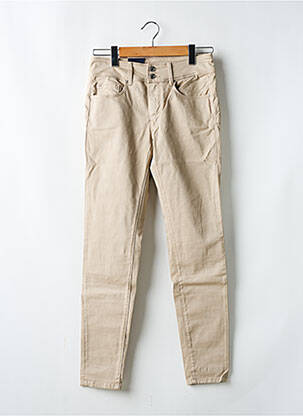 Jeans coupe slim stretch taille normale beige SALSA femme