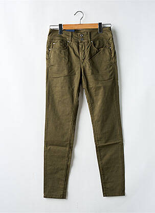 Jeans coupe slim stretch taille normale vert SALSA femme