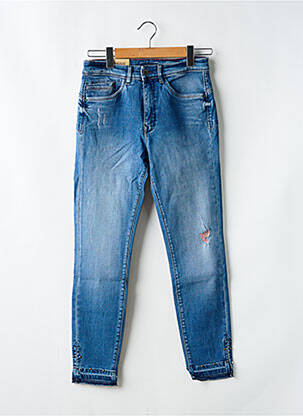 Jeans coupe slim effet usé délavé taille normale bleu SALSA femme