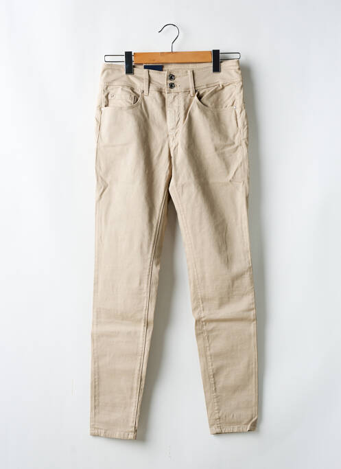 Jeans coupe slim beige SALSA pour femme