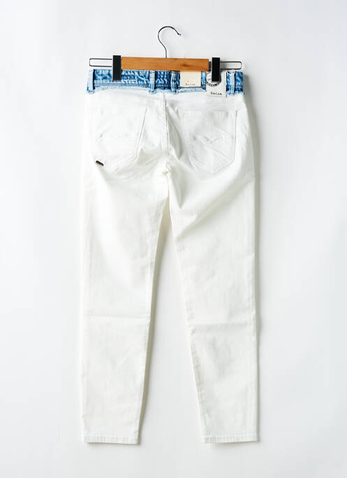Jeans coupe slim blanc SALSA pour femme