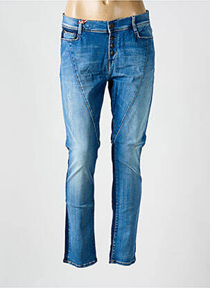 Jeans coupe slim effet usé délavé taille normale bleu LEE COOPER femme