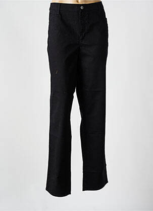 Pantalon slim tissage popeline taille normale noir KANOPE femme