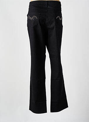 Pantalon slim tissage popeline taille normale noir KANOPE femme