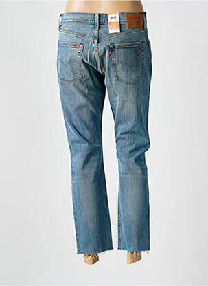 Jeans coupe droite effet usé délavé taille normale bleu LEVI'S femme