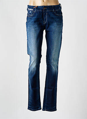 Jeans coupe slim effet usé délavé taille normale bleu DN.SIXTY SEVEN femme