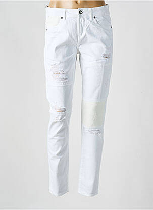 Jeans coupe slim taille basse taille basse blanc SALSA femme