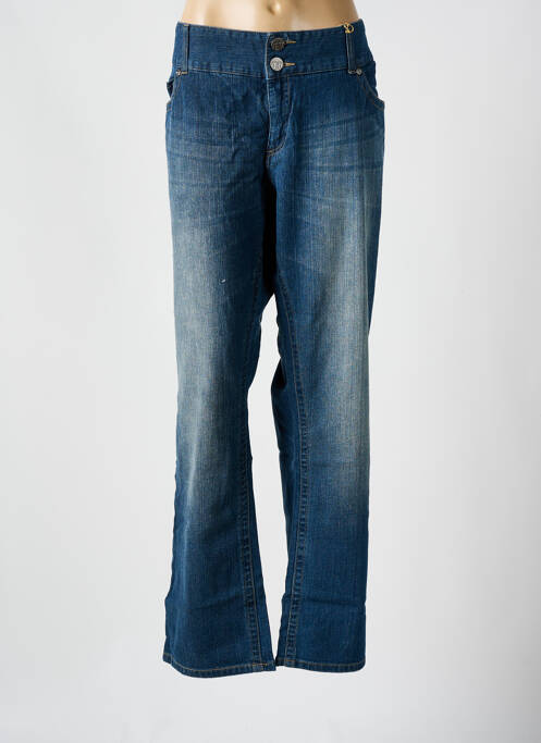 Jeans coupe droite bleu VETO pour femme