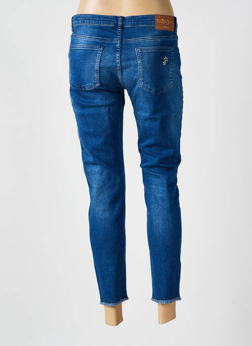 Jeans coupe slim bleu DESIGUAL pour femme