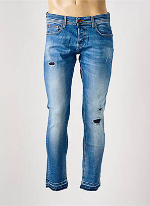 Jeans coupe slim fermeture boutonnée sur le devant taille normale bleu SALSA homme