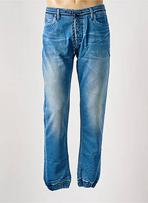 Jeans coupe droite stretch taille normale bleu SALSA homme