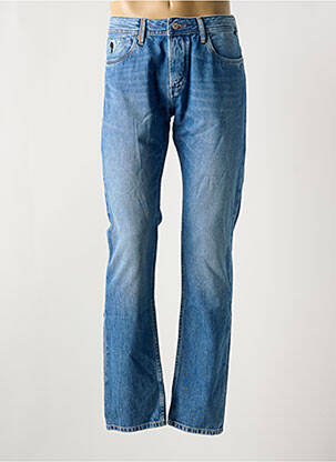Jeans coupe droite fermeture boutonnée sur le devant taille normale bleu SALSA homme