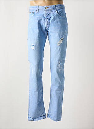 Jeans coupe droite effet usé taille normale bleu SALSA homme