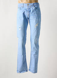 Jeans coupe droite effet usé taille normale bleu SALSA homme
