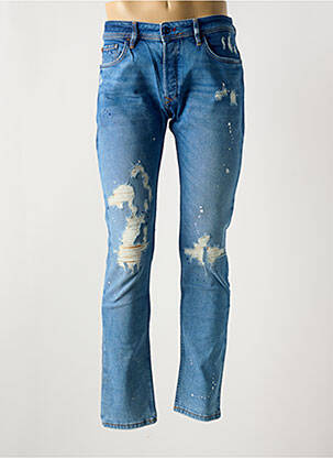 Jeans coupe slim fermeture boutonnée sur le devant taille normale bleu SALSA homme