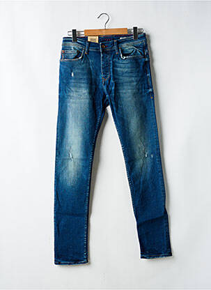 Jeans coupe slim fermeture boutonnée sur le devant taille normale bleu SALSA homme