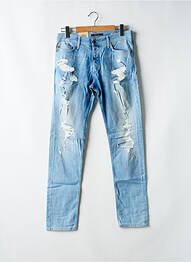 Jeans coupe slim fermeture boutonnée sur le devant taille normale bleu SALSA homme
