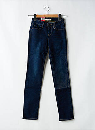 Jeans coupe slim tissage brut taille basse bleu LEVIS femme