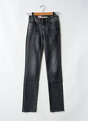 Jeans coupe droite stretch taille basse noir LEVIS femme