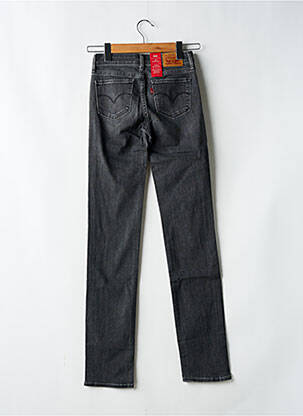 Jeans coupe droite stretch taille basse noir LEVIS femme