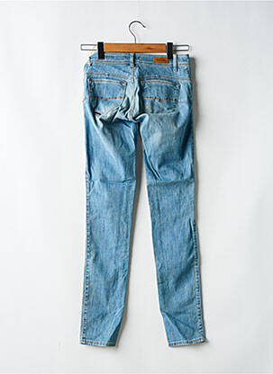 Jeans coupe slim effet usé délavé taille basse bleu SALSA femme