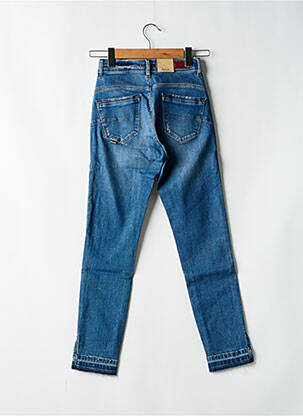 Jeans coupe slim effet usé délavé taille haute bleu SALSA femme