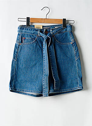 Short tissage denim taille haute bleu SALSA femme