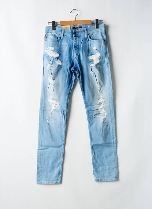Jeans coupe slim fermeture boutonnée sur le devant taille normale bleu SALSA homme