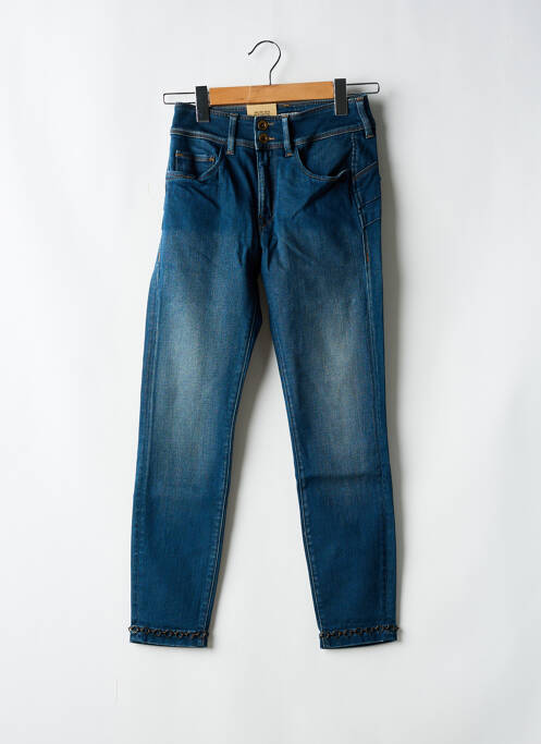 Jeans coupe slim stretch taille haute bleu SALSA femme