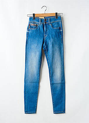 Jeans coupe slim stretch taille haute bleu SALSA femme