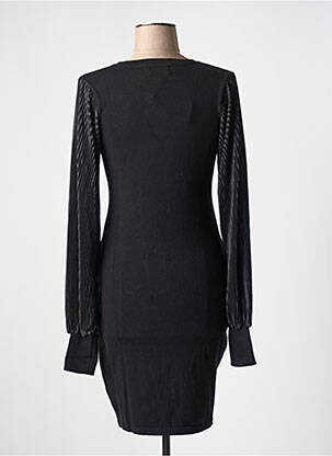 Robe pull stretch manches longues noir MOLLY BRACKEN femme