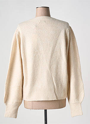 Pull tissage chiné manches longues beige MOLLY BRACKEN femme