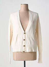 Gilet manches longues stretch beige PAKO LITTO femme