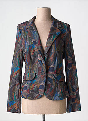Blazer coupe cintrée bleu PAKO LITTO femme