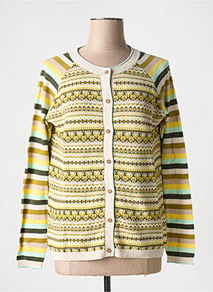 Gilet manches longues stretch jaune WHITE STUFF femme