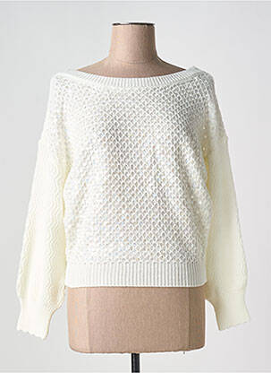 Pull col bateau manches longues beige LILI SIDONIO femme