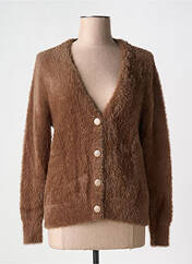 Gilet manches longues marron MOLLY BRACKEN pour femme seconde vue