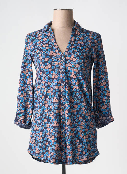 Tunique manches longues fermeture boutonnée sur le devant bleu WHITE STUFF femme