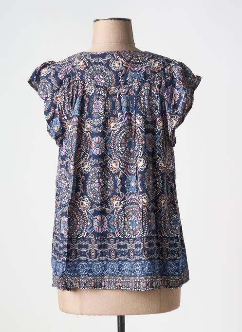 Blouse manches courtes manches courtes bleu MOLLY BRACKEN femme
