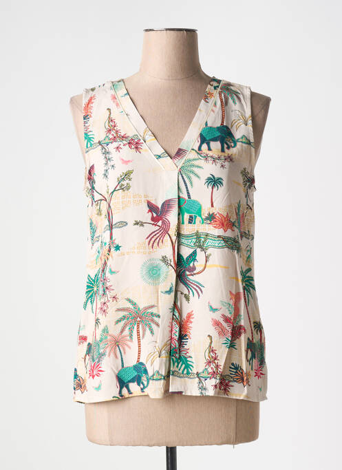 Blouse beige LA FEE MARABOUTEE pour femme