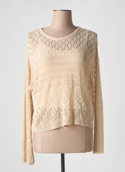 Pull beige LA FEE MARABOUTEE pour femme